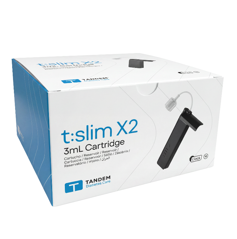 Tandem t:slim X2 3 mL insulin pump cartridge box
